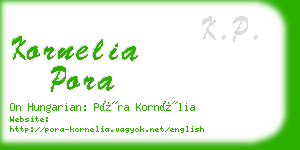 kornelia pora business card